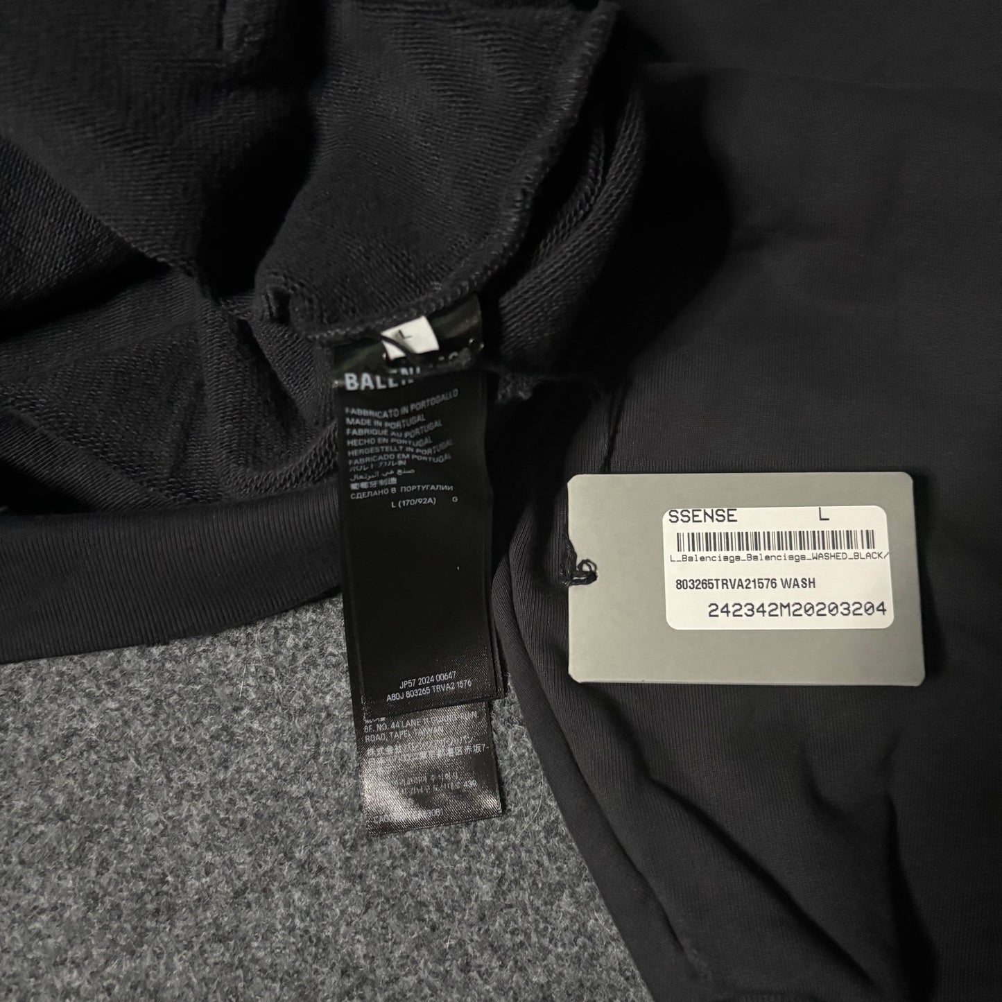 Balenciaga "AGAINELAB" oversized distressed hoodie