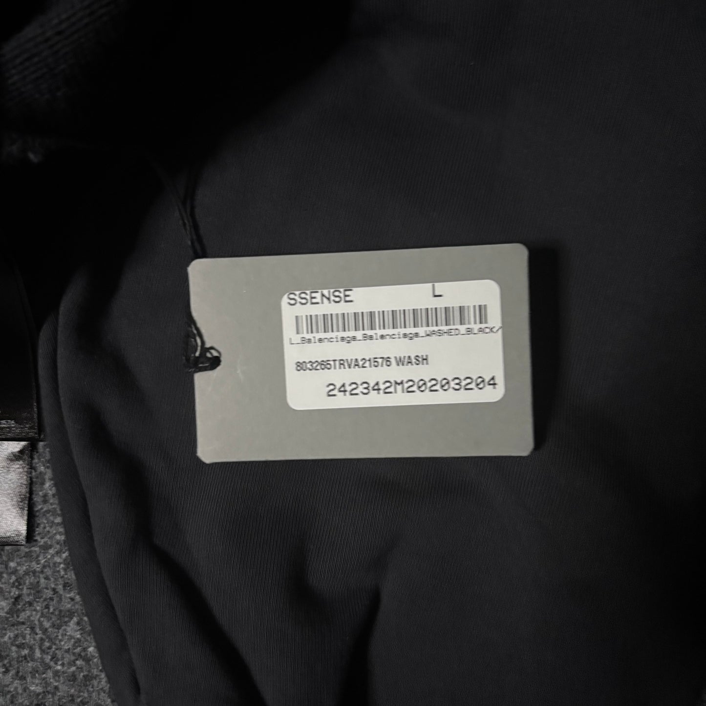 Balenciaga "AGAINELAB" oversized distressed hoodie