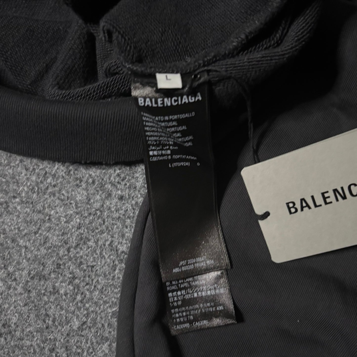 Balenciaga "AGAINELAB" oversized distressed hoodie