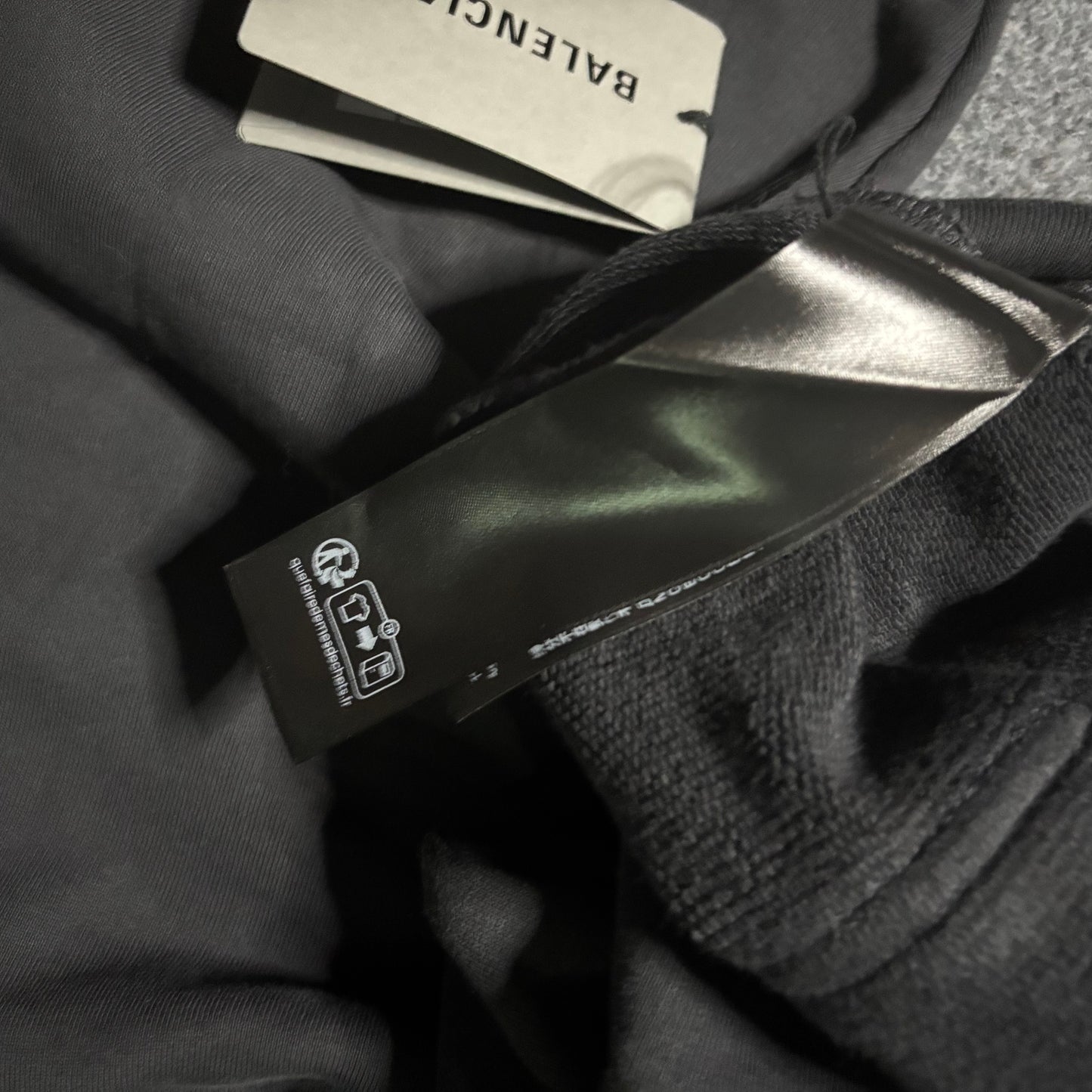 Balenciaga "AGAINELAB" oversized distressed hoodie
