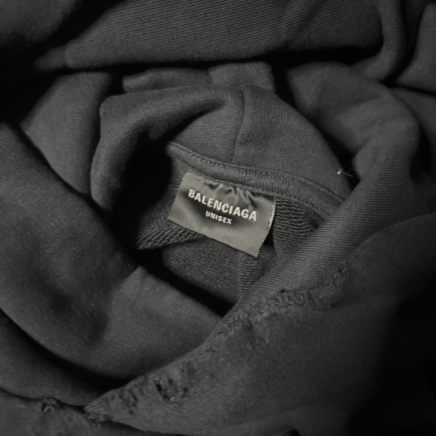 Balenciaga "AGAINELAB" oversized distressed hoodie