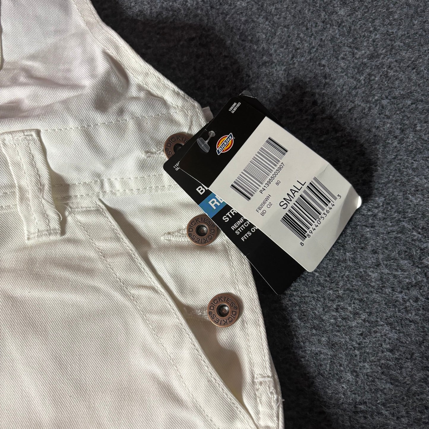 Dickies white double knee