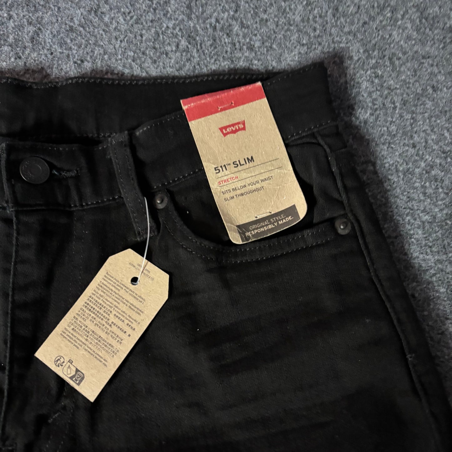 Levis 511 slim black denim