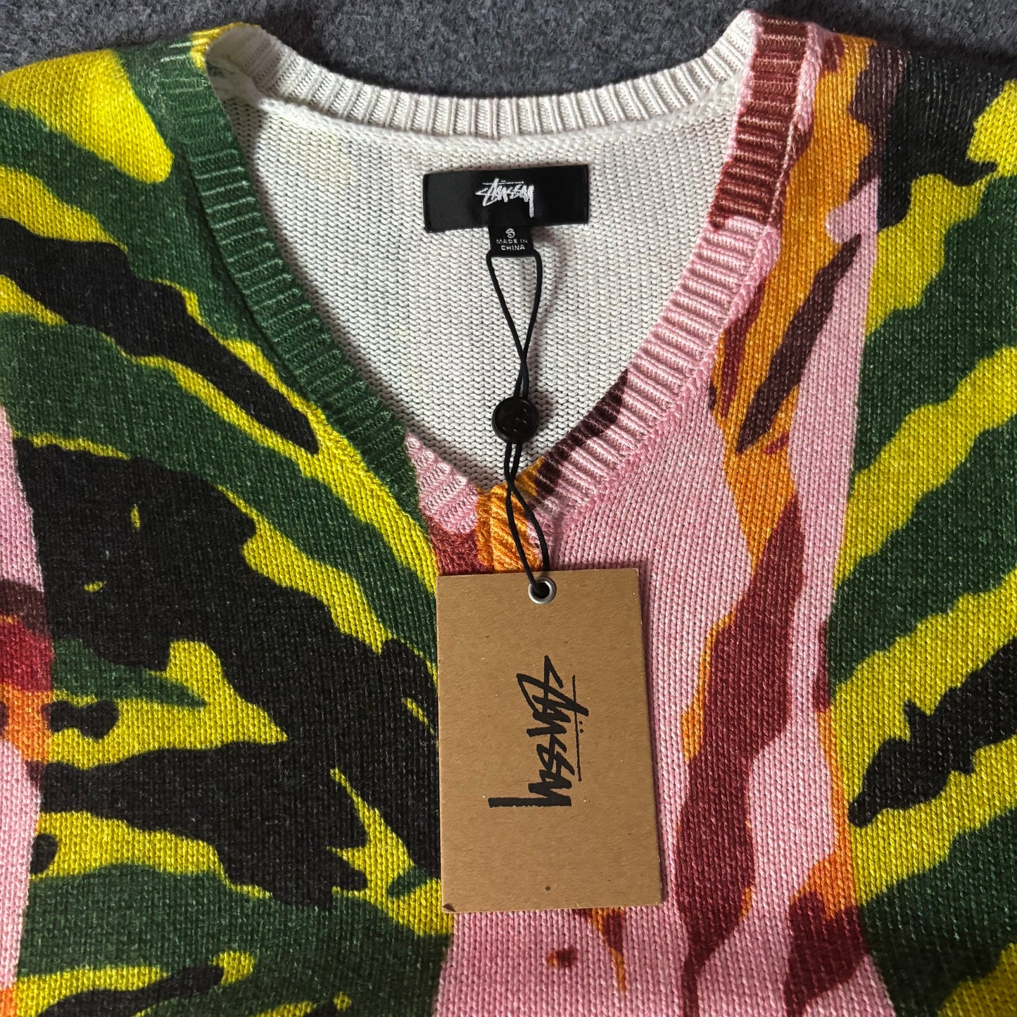 Stussy printed sweater vest