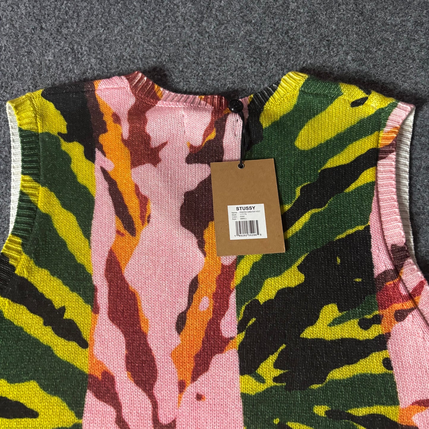 Stussy printed sweater vest