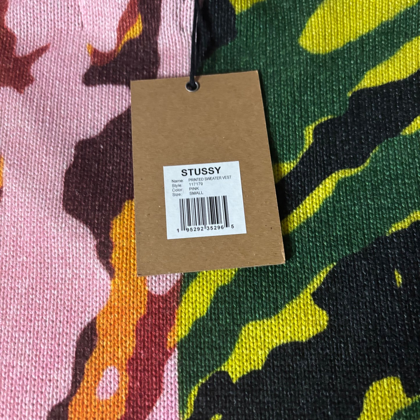 Stussy printed sweater vest