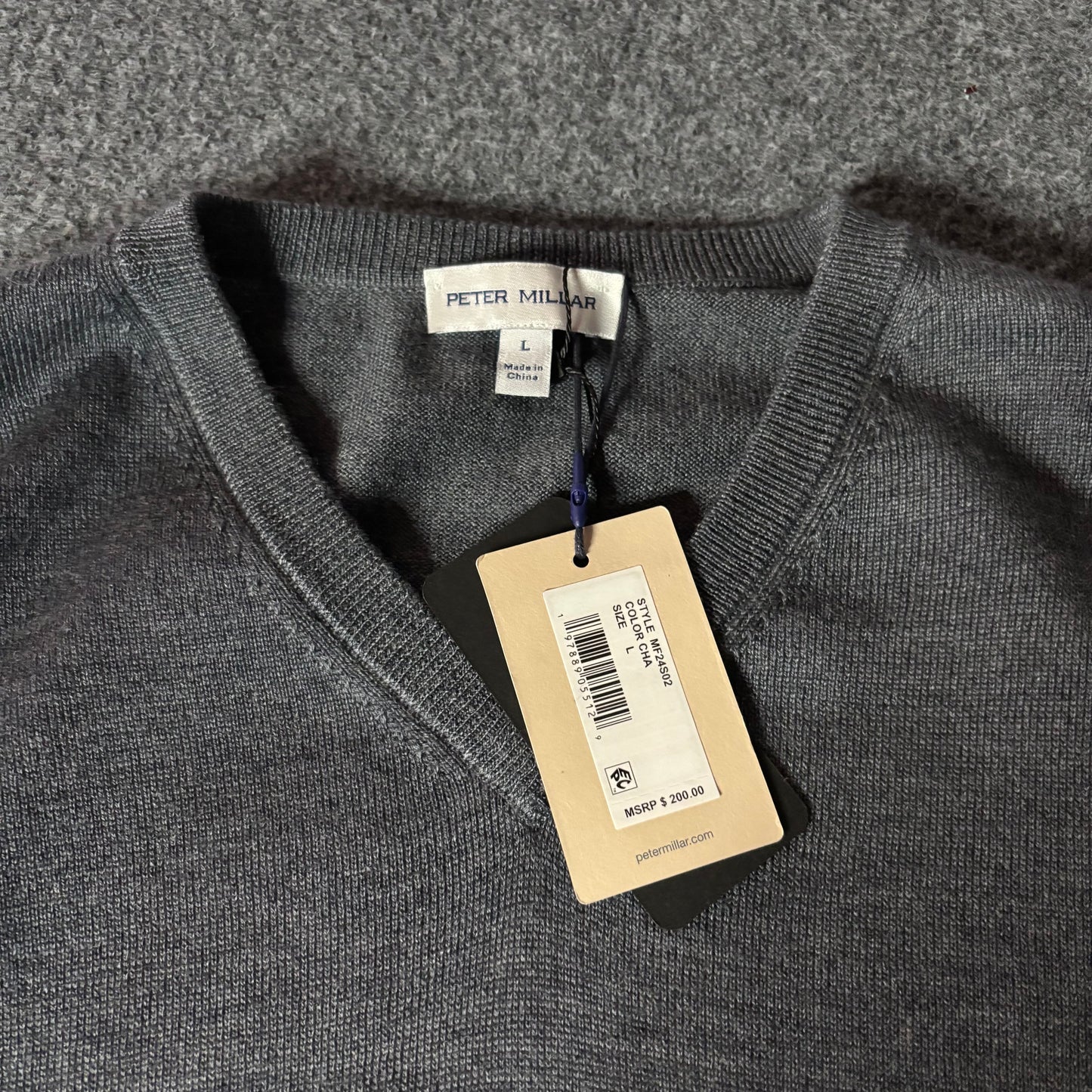 Peter Millar V neck merino sweater