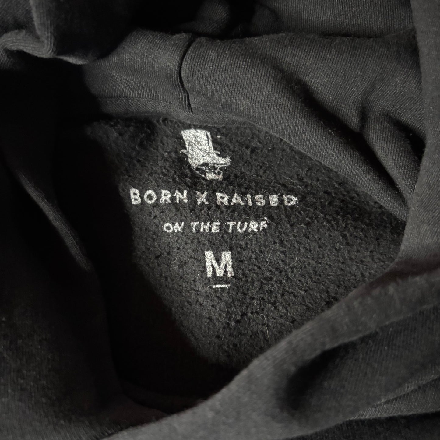BornxRaised dog hoodie black
