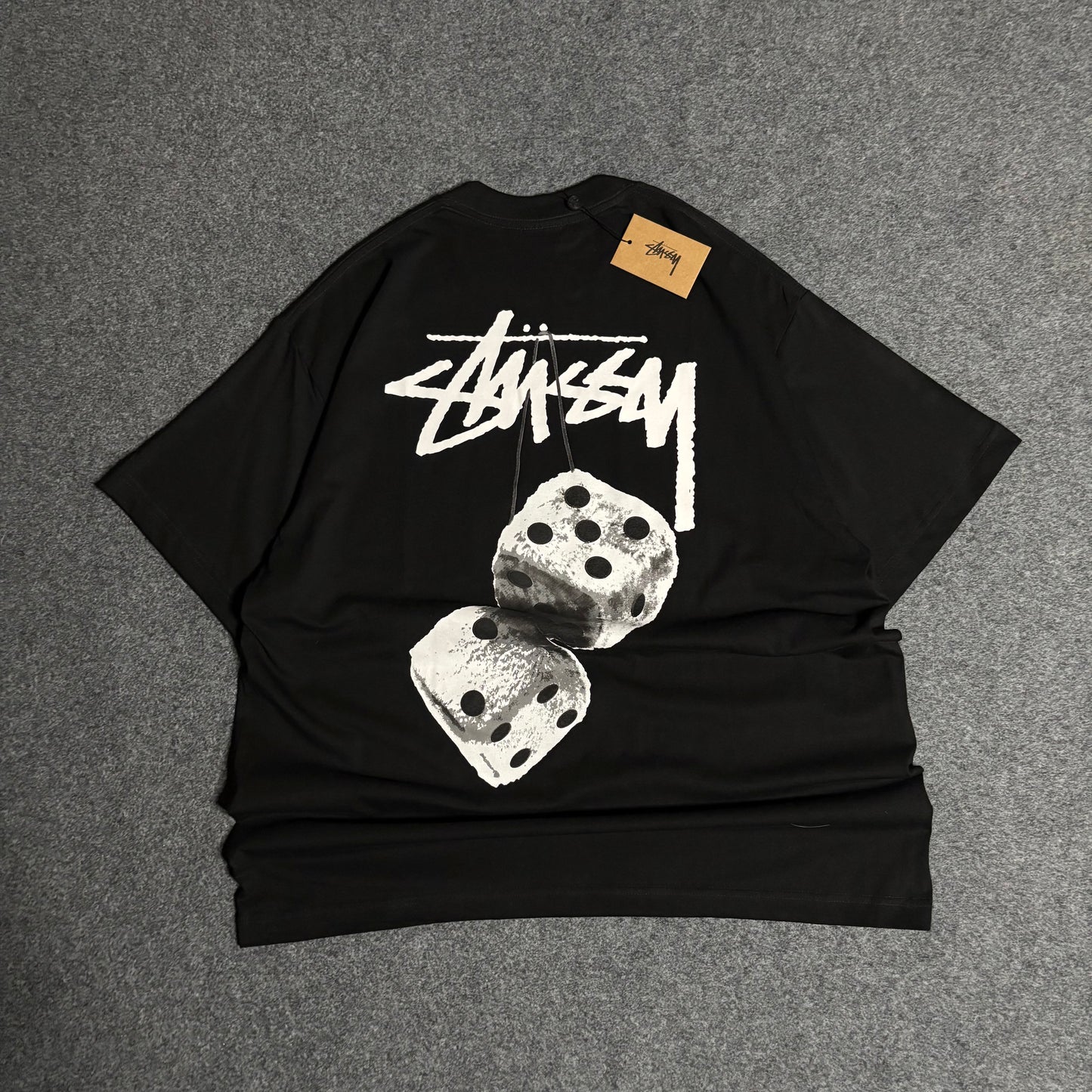 Stussy dice tee black