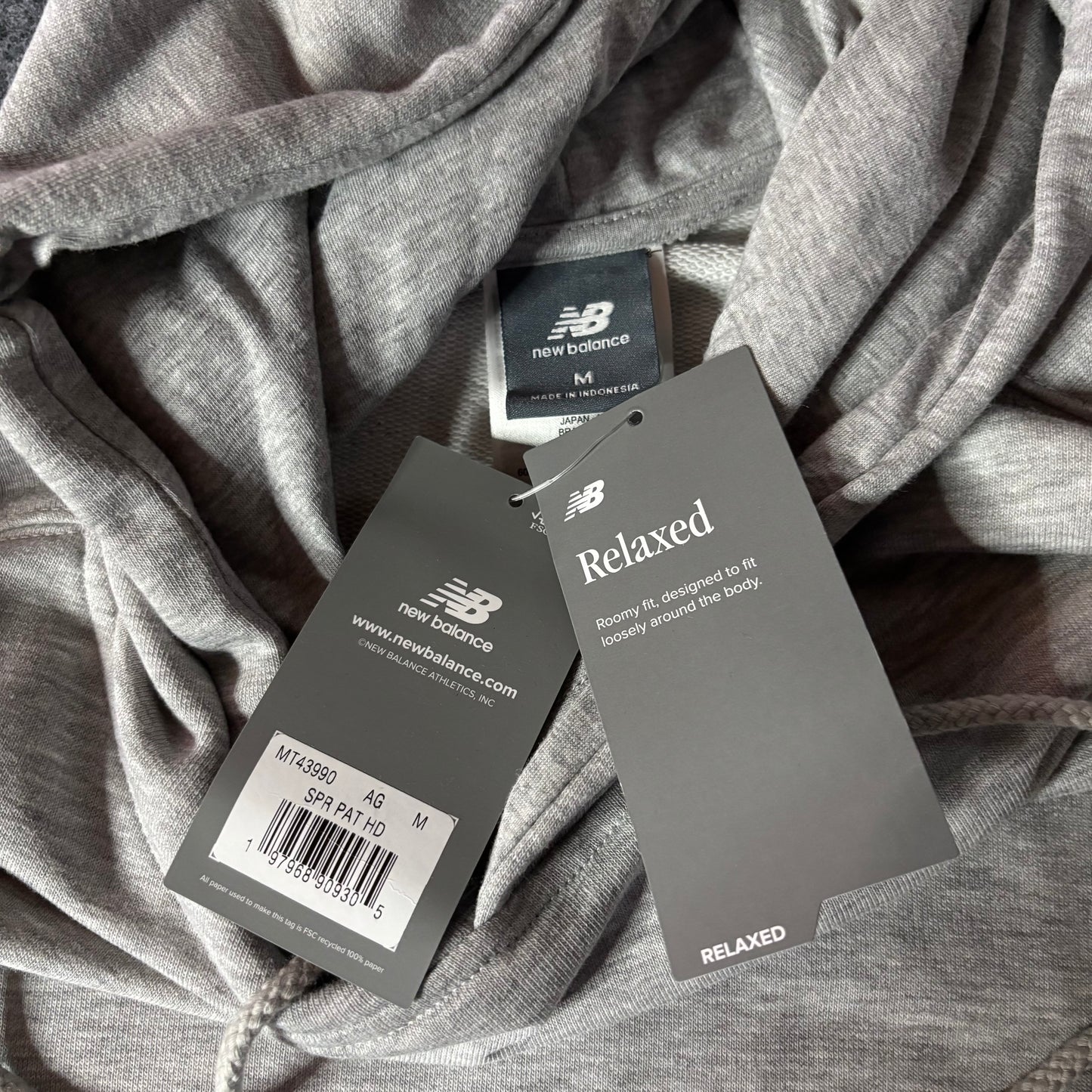 New Balance grafiti grey hoodie