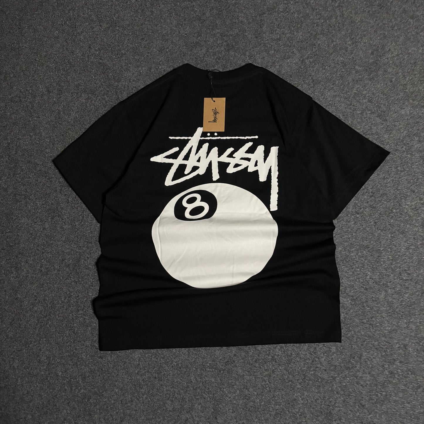 Stussy 8 ball black tee
