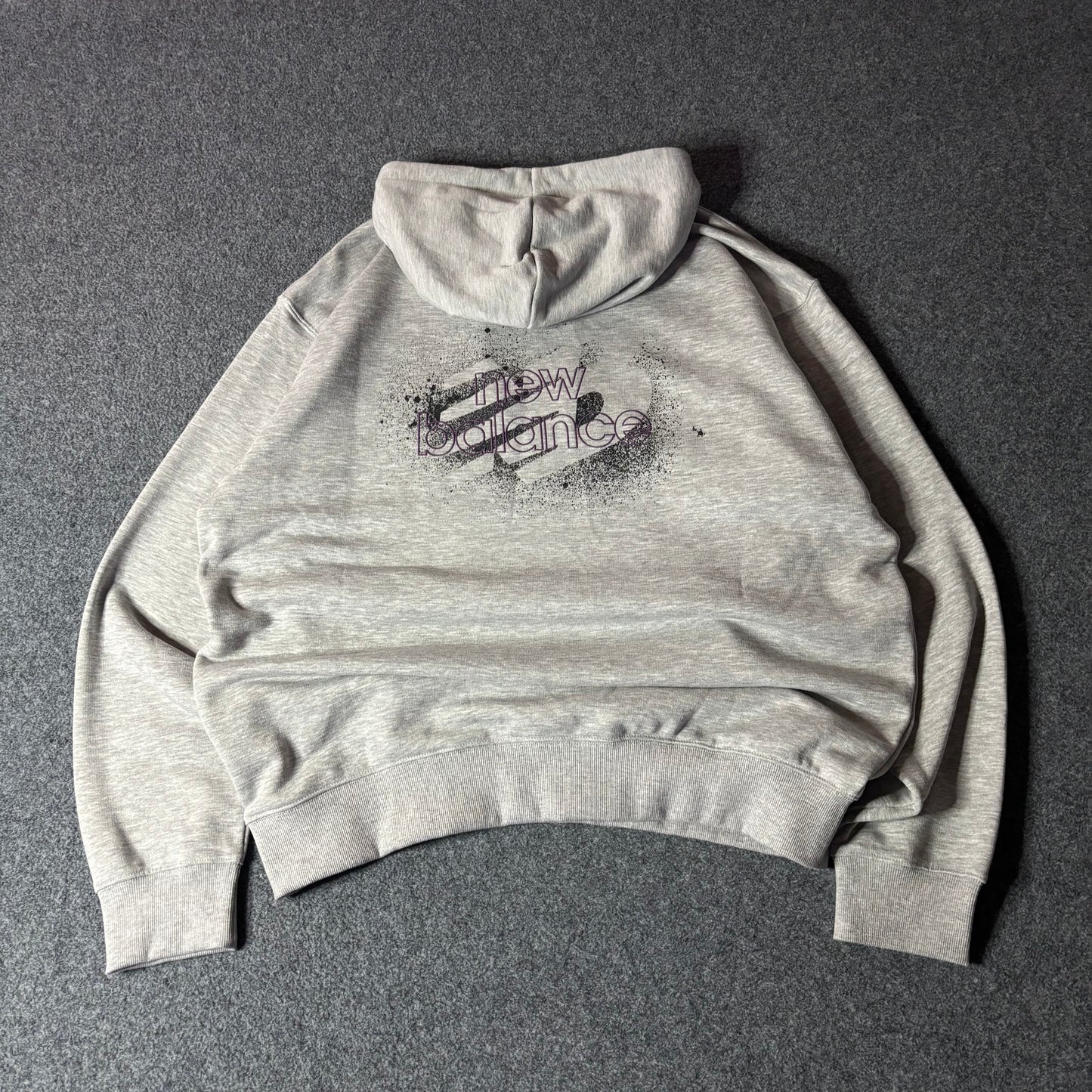 New Balance grafiti grey hoodie
