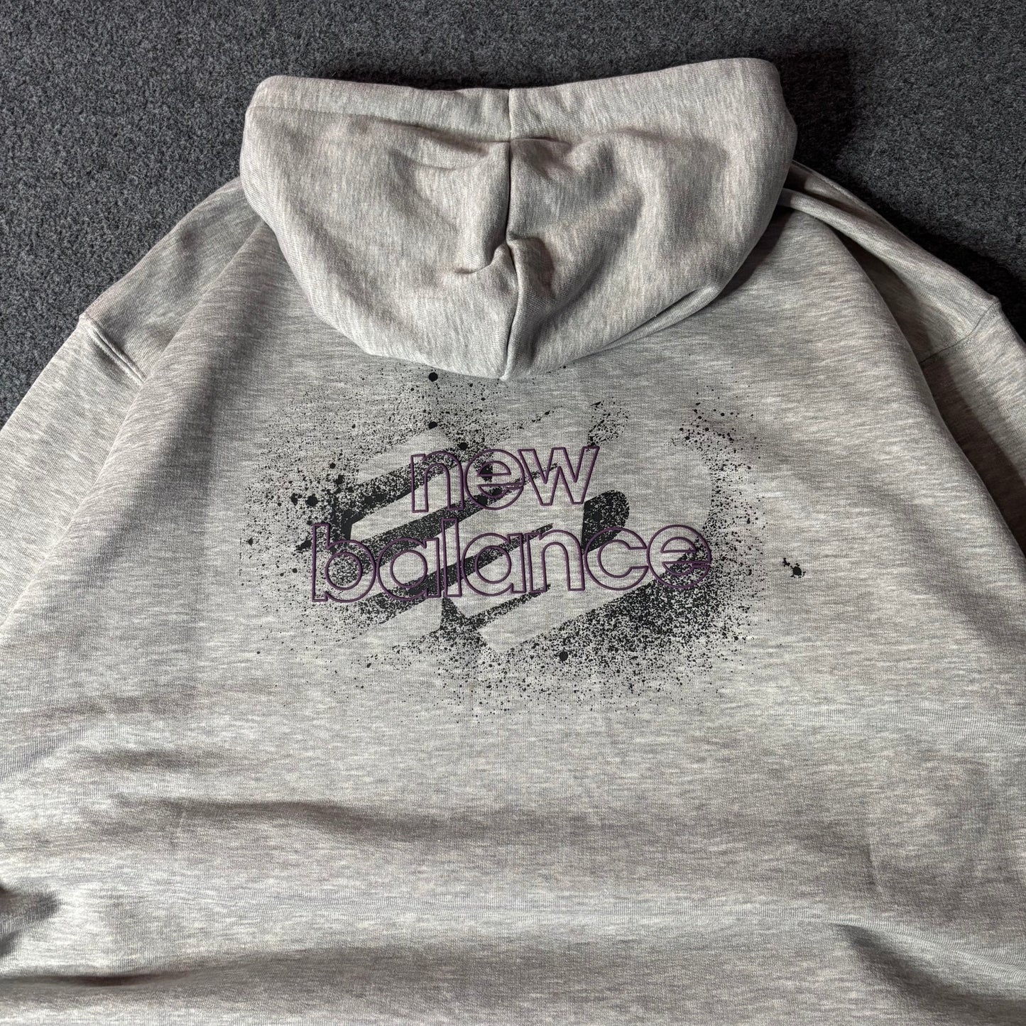 New Balance grafiti grey hoodie