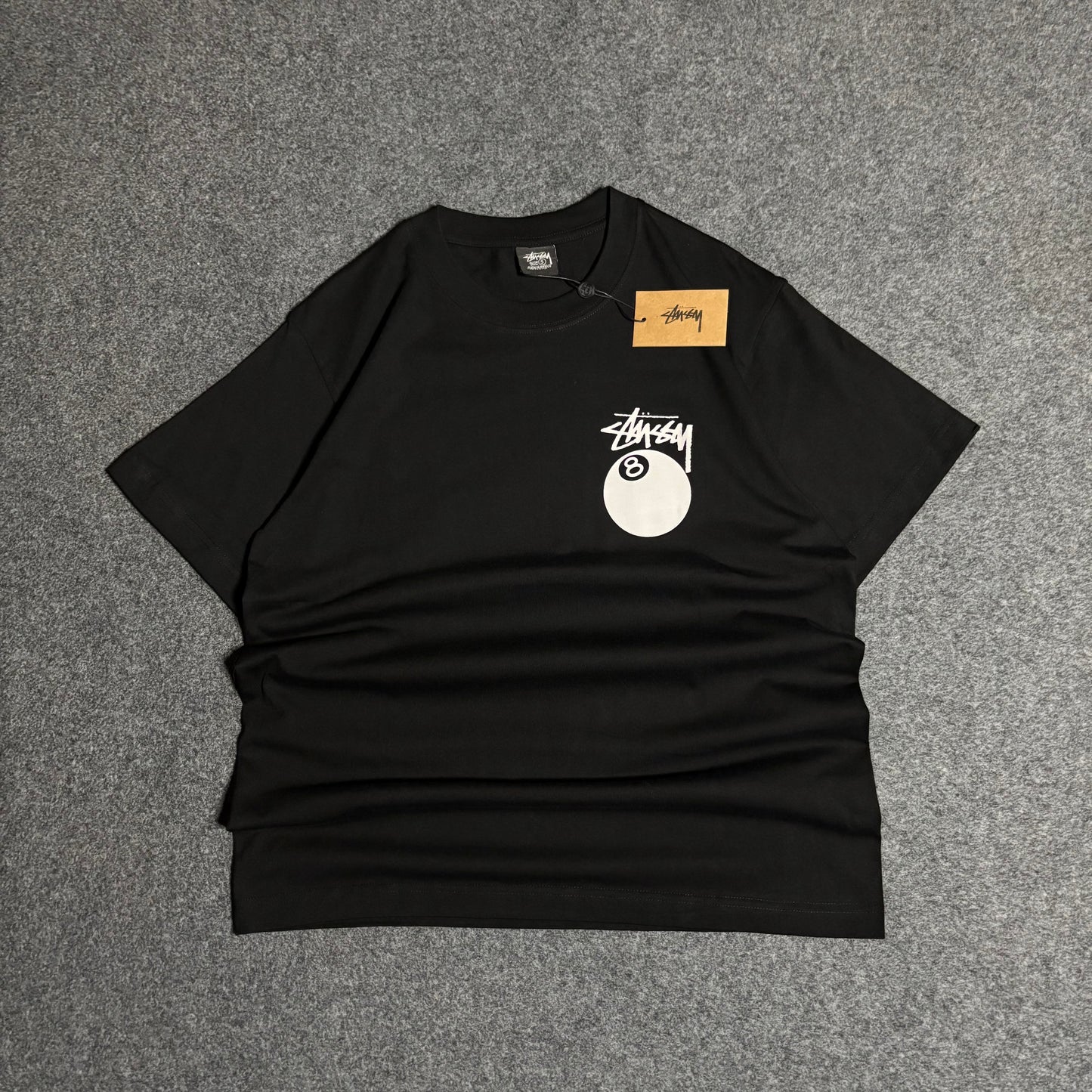 Stussy 8 ball black tee