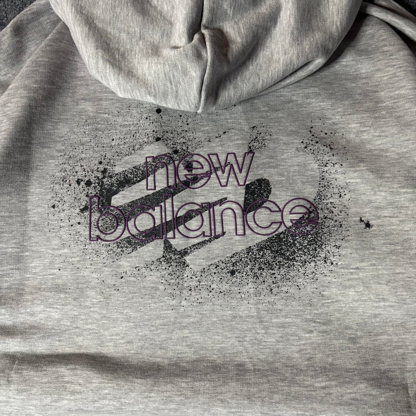 New Balance grafiti grey hoodie