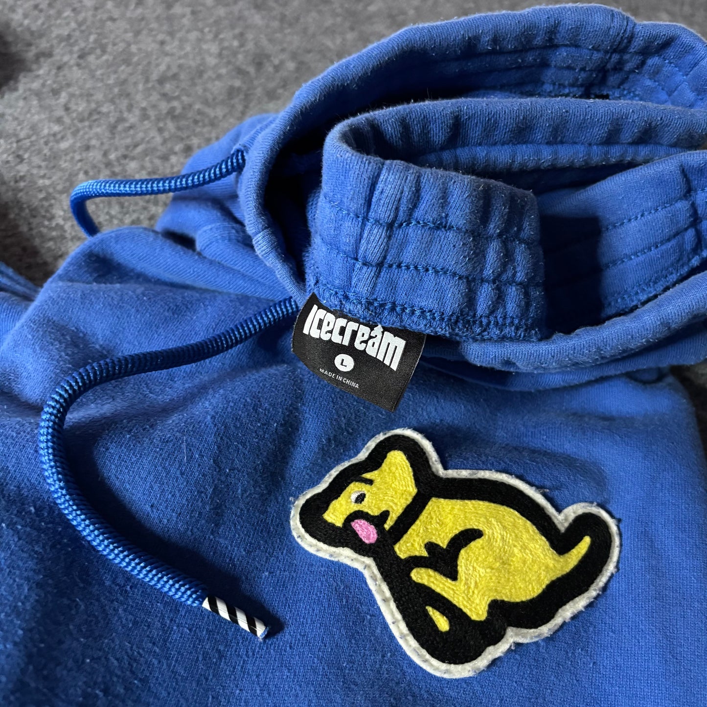 Ice Cream running dog blue conjunto