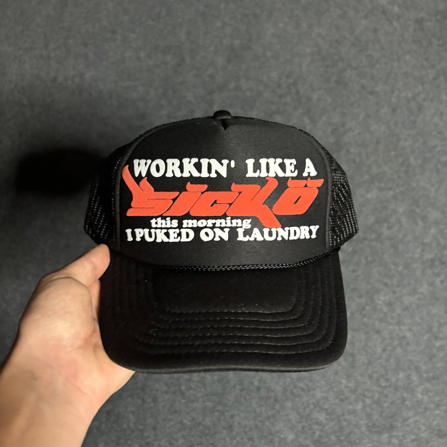 Sicko trucker hat black