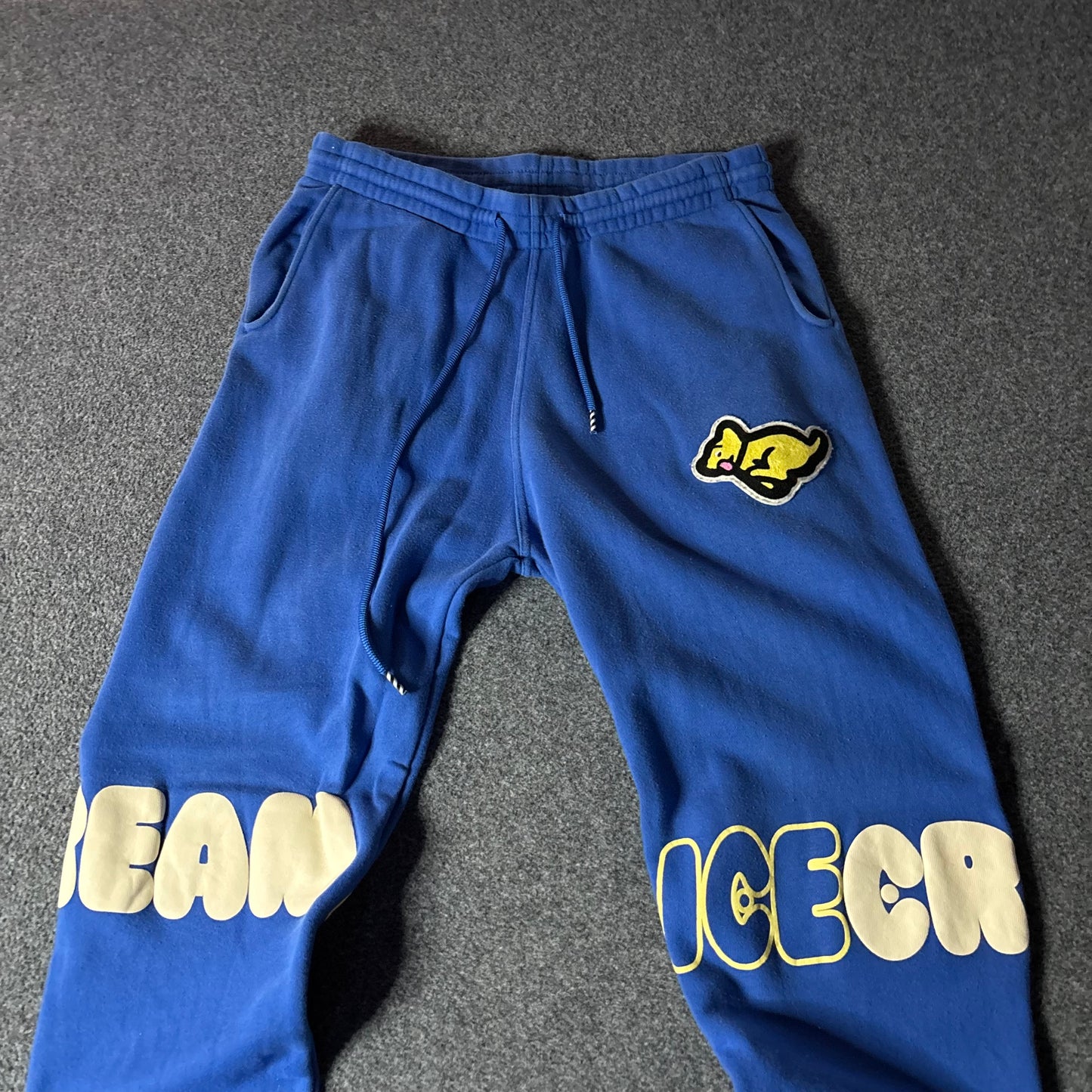 Ice Cream running dog blue conjunto