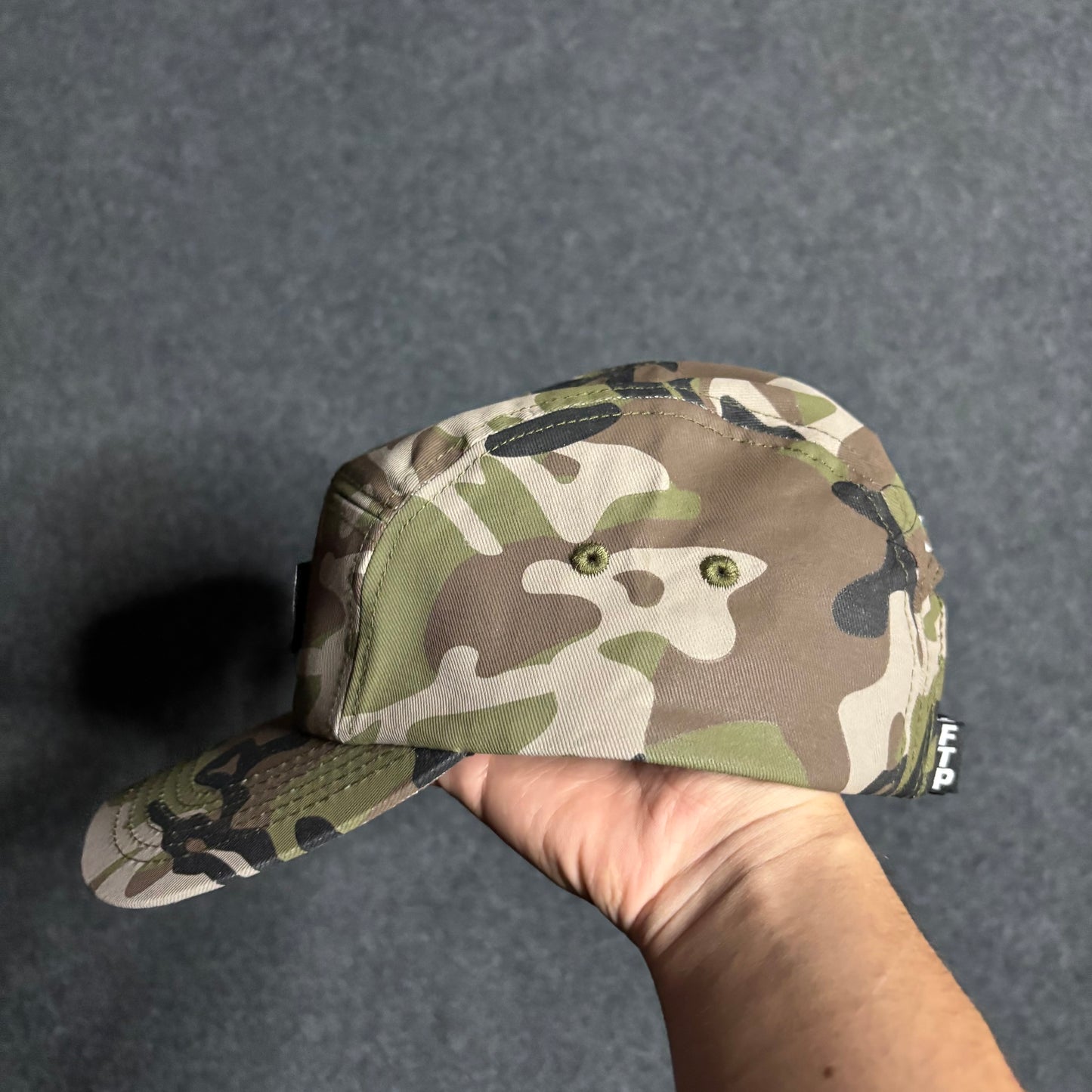 Fuck The Population FTP camo velcro patch hat