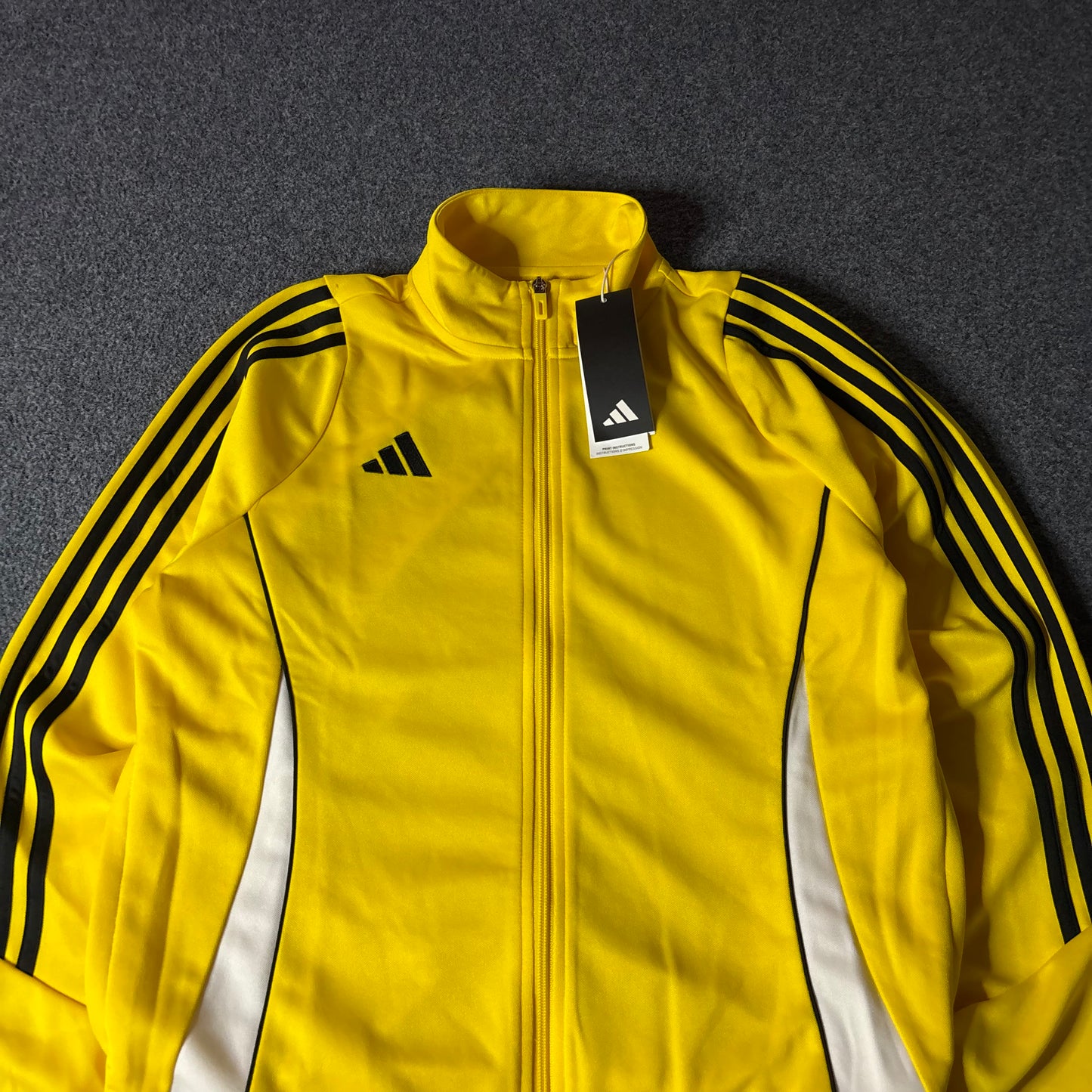 Adidas yellow stripes jacket