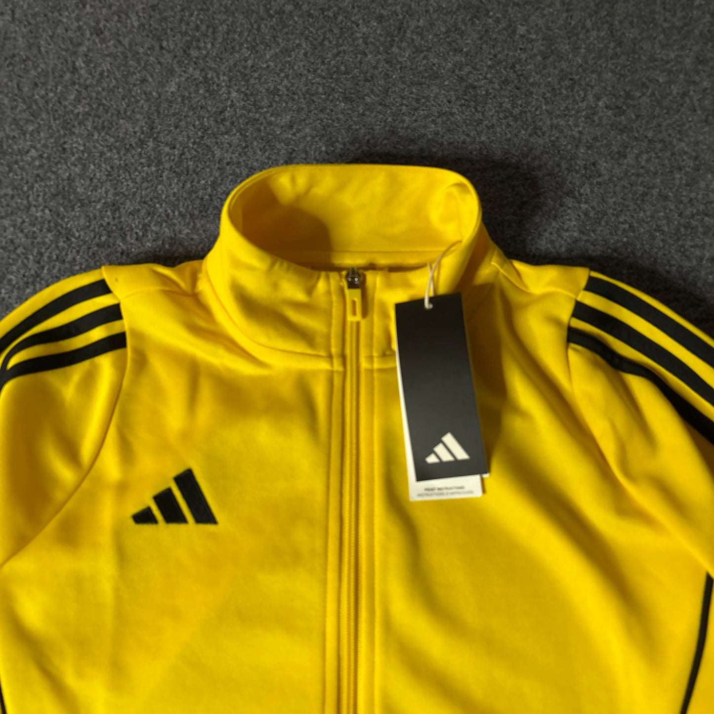 Adidas yellow stripes jacket