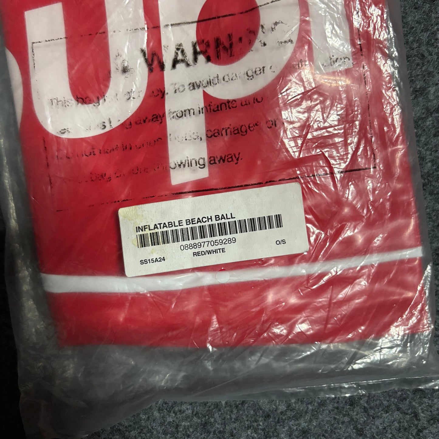 Supreme inflatable beach ball SS15 deadstock