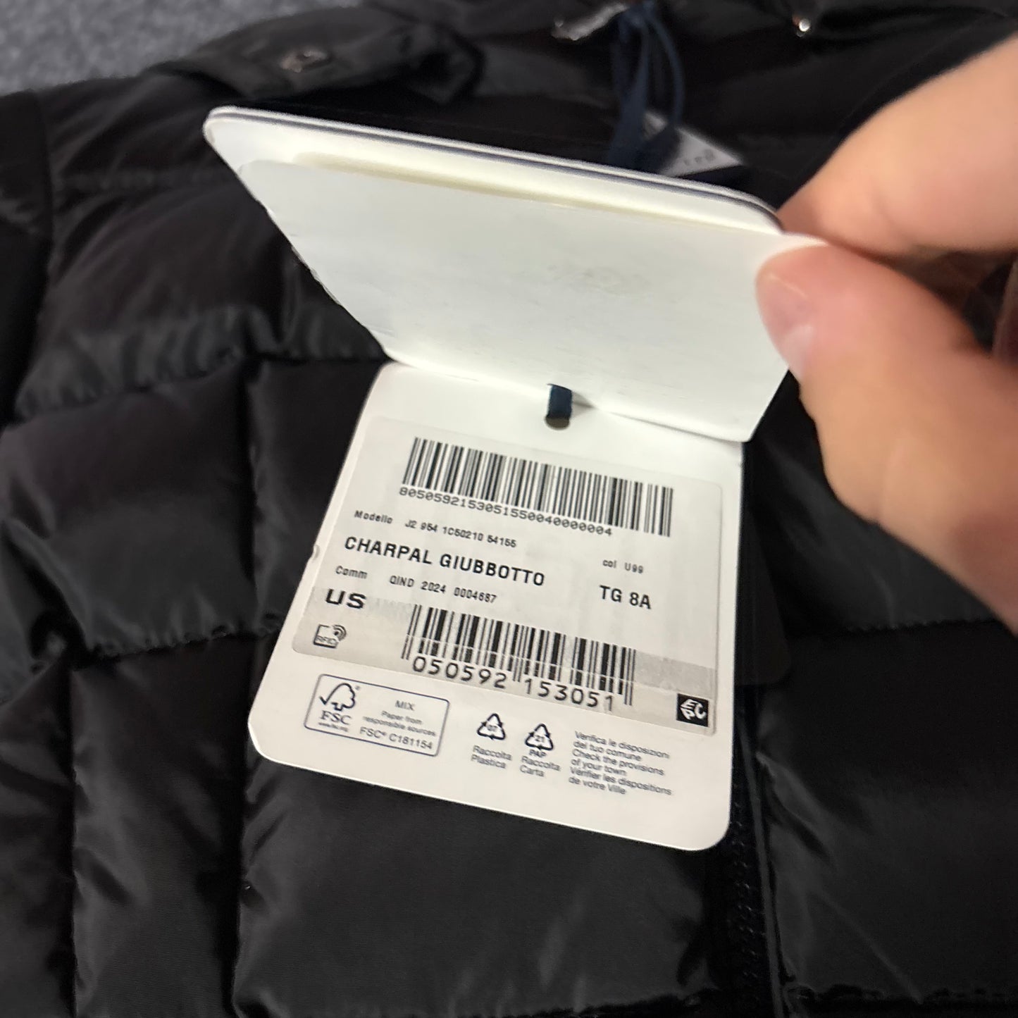 Moncler puffer jacket kids
