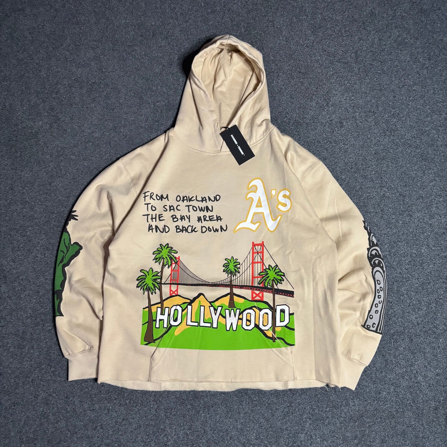 Homme Femme Hollywood beige hoodie