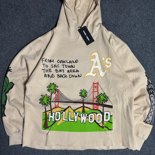 Homme Femme Hollywood beige hoodie