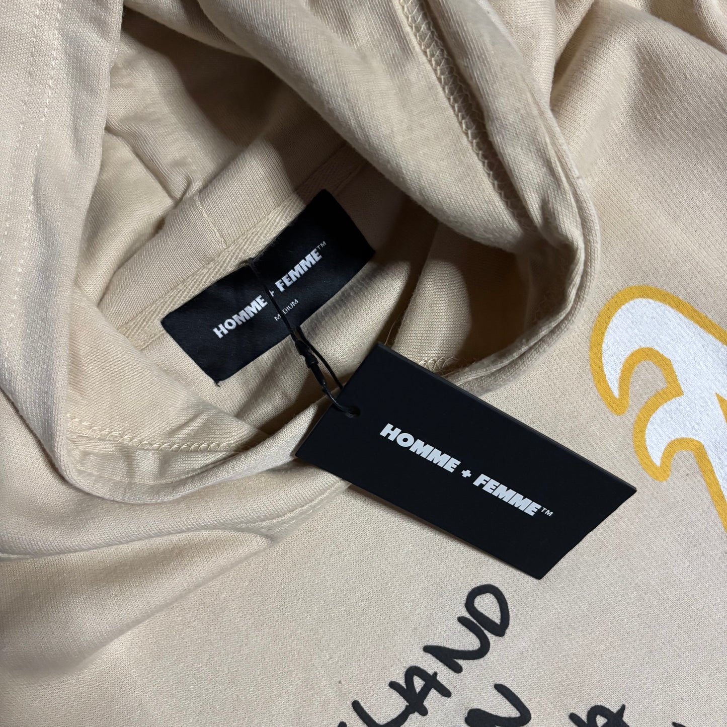 Homme Femme Hollywood beige hoodie