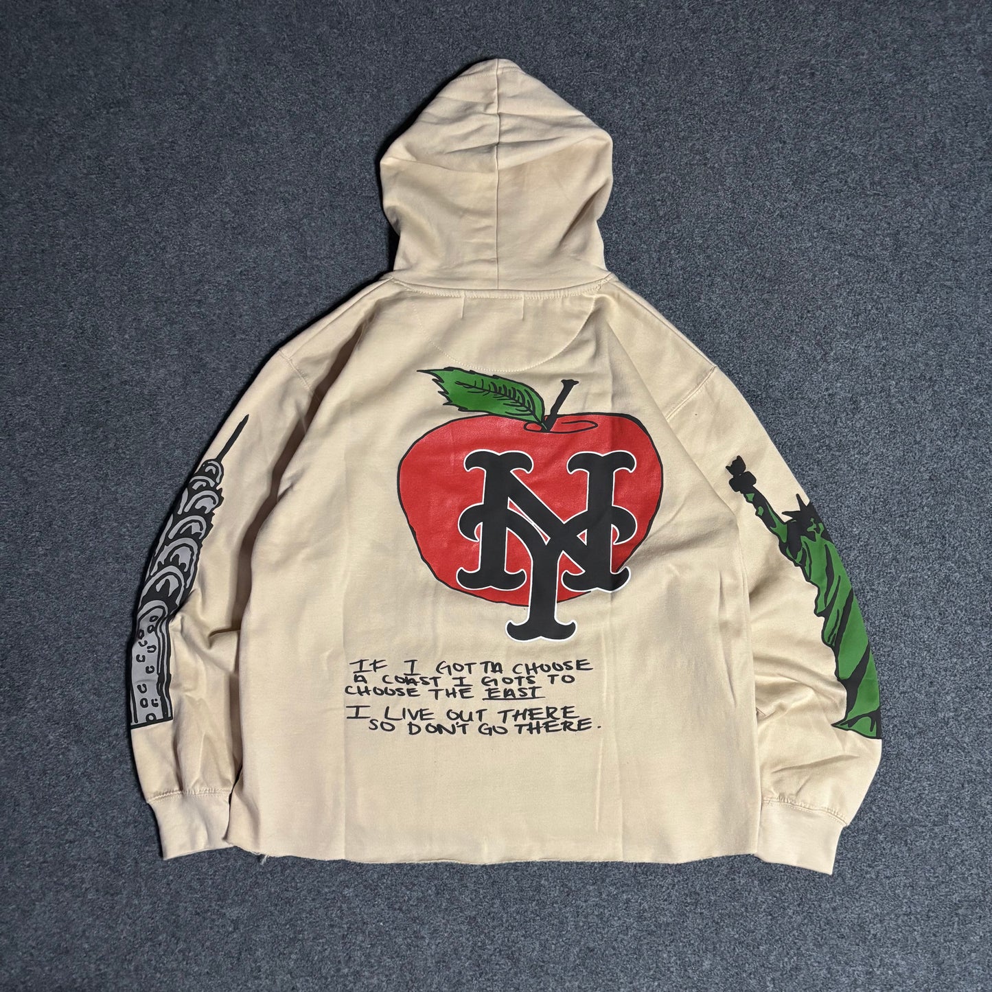 Homme Femme Hollywood beige hoodie