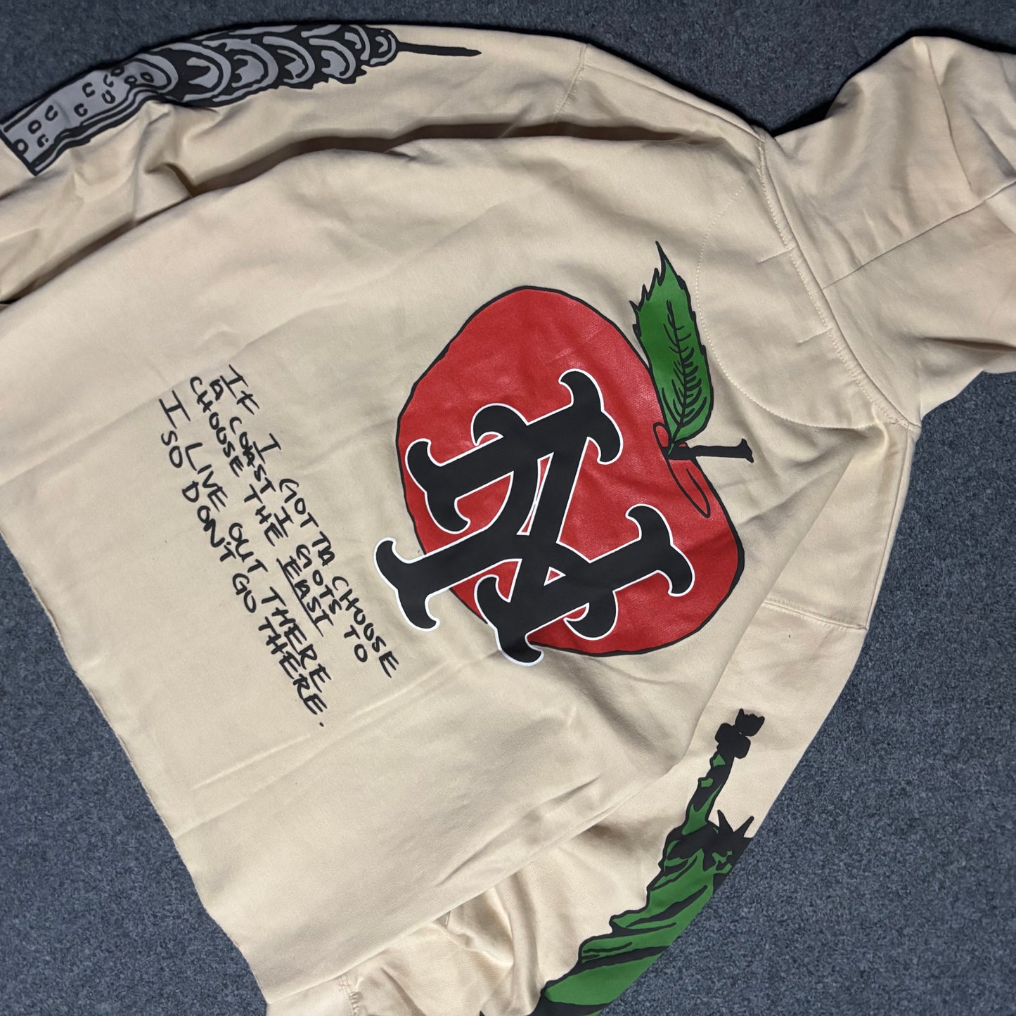 Homme Femme Hollywood beige hoodie