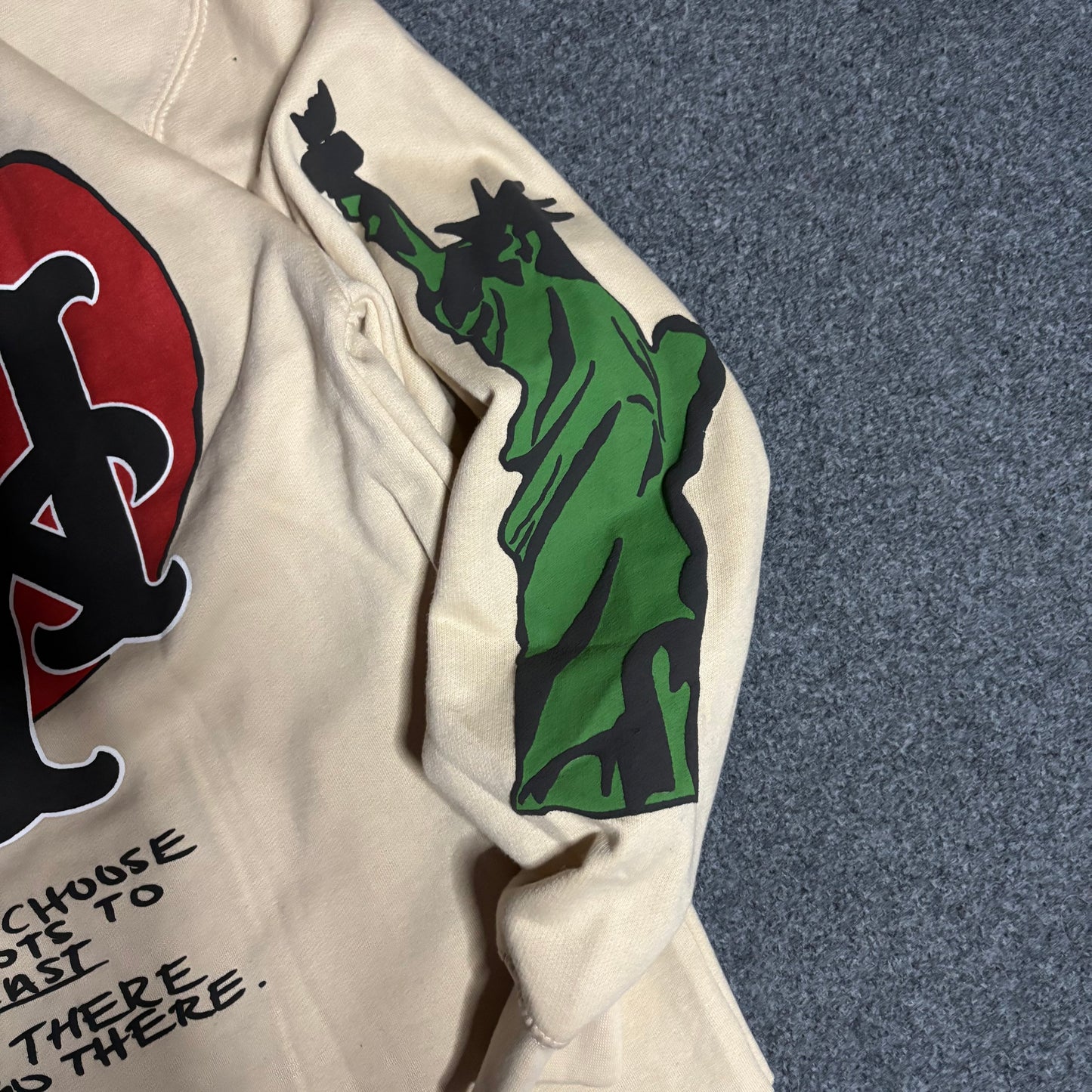 Homme Femme Hollywood beige hoodie