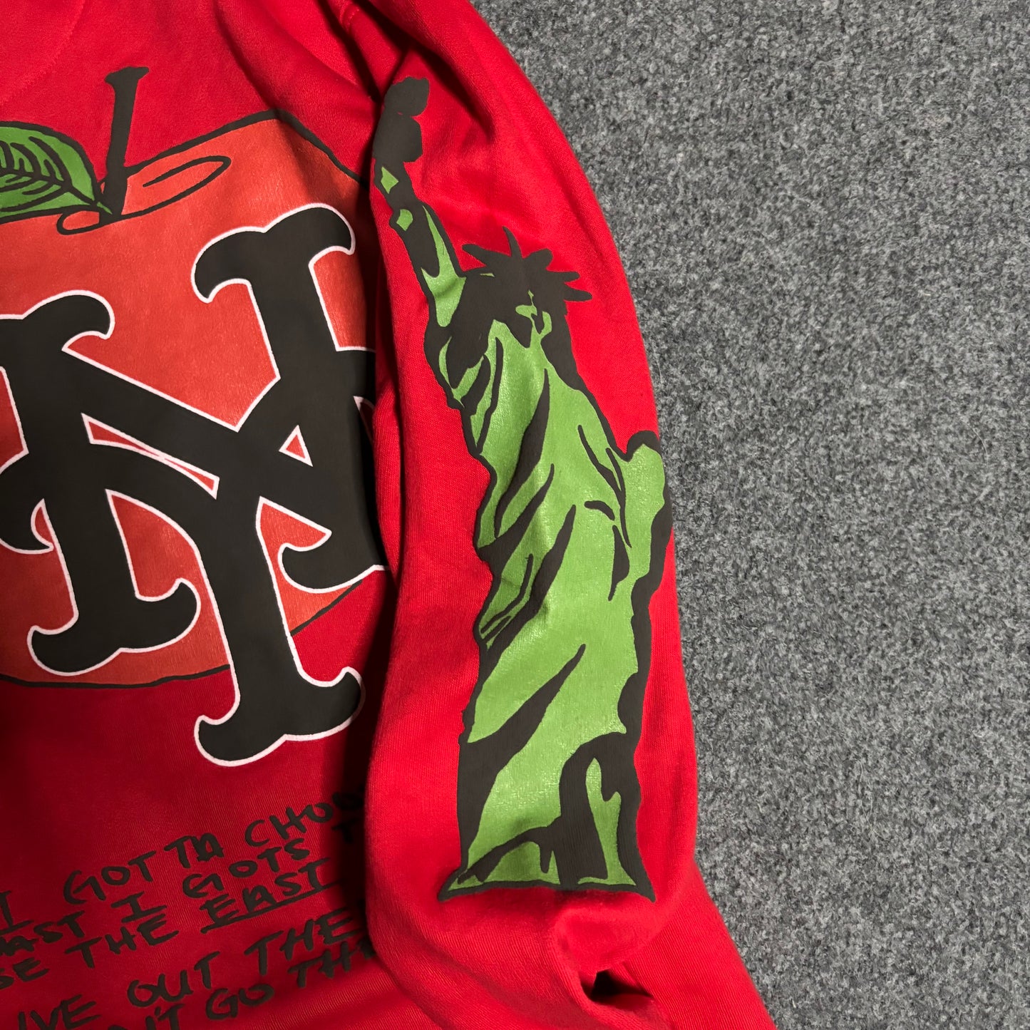 Homme Femme Hollywood hoodie red