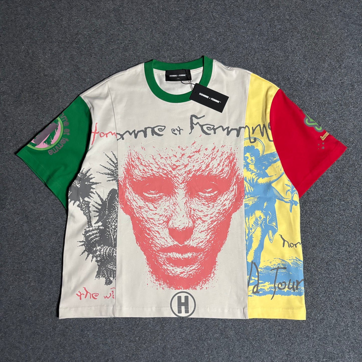 Homme Femme peyote tee white
