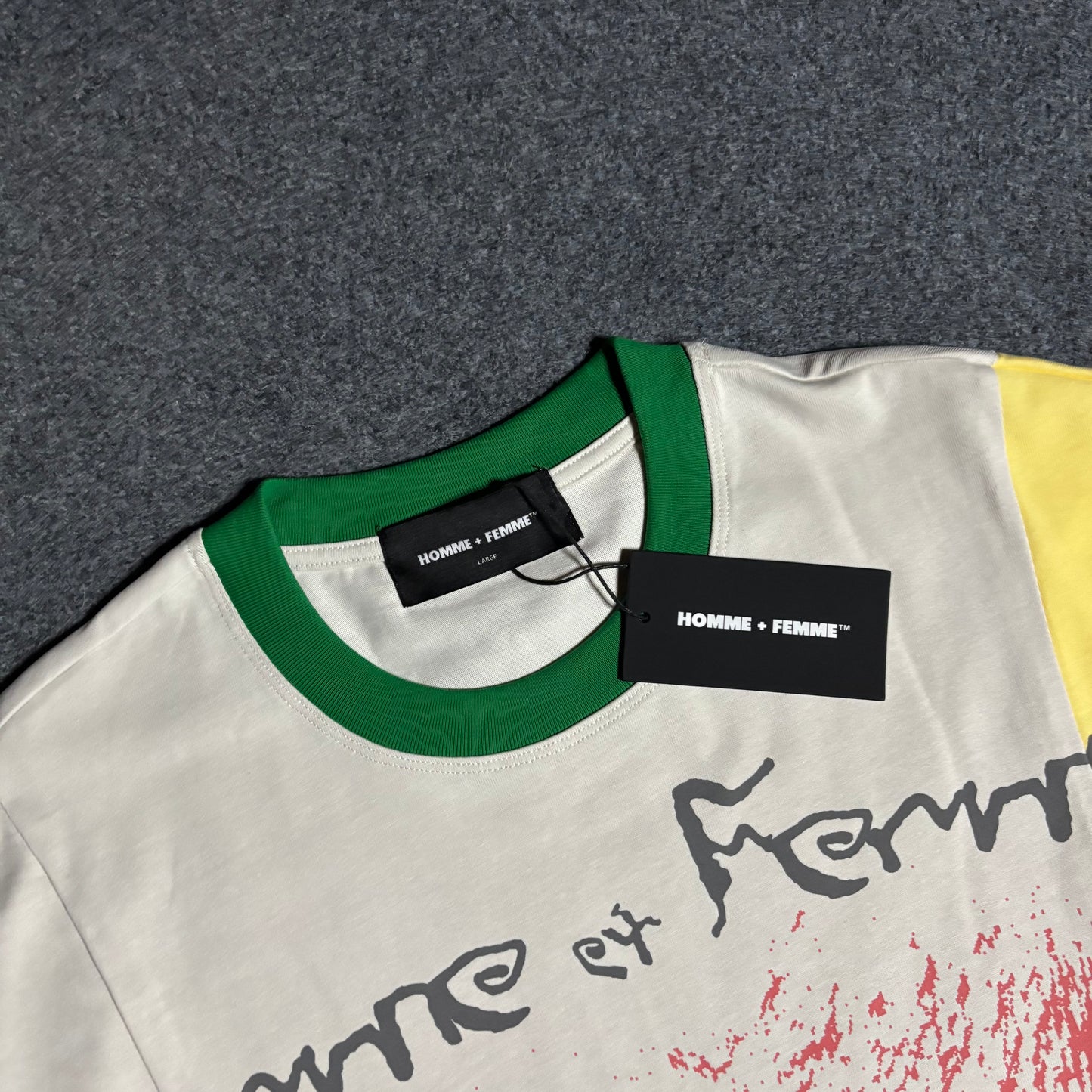 Homme Femme peyote tee white