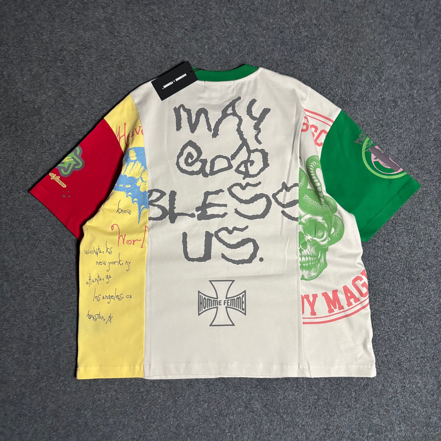 Homme Femme peyote tee white