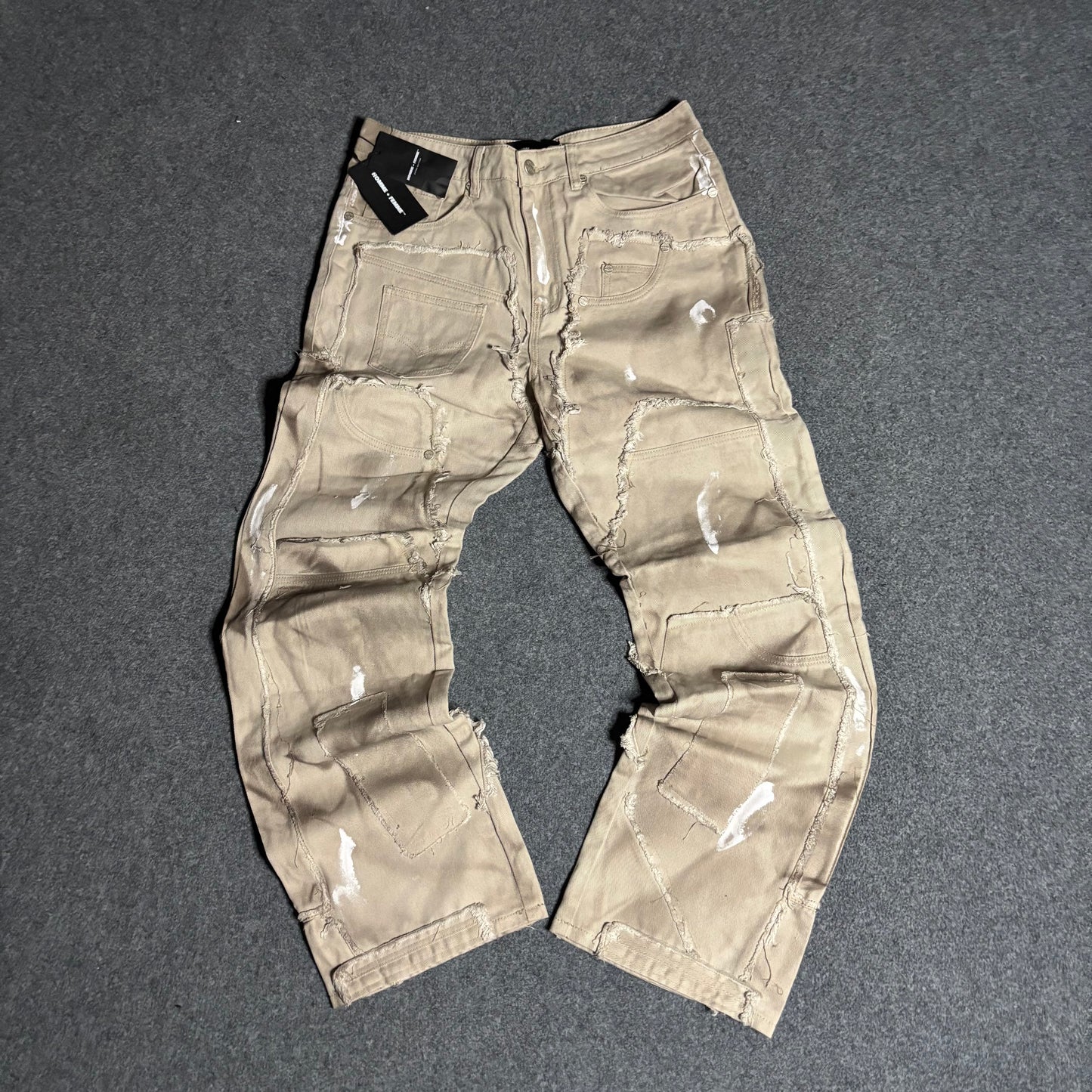Homme Femme reconstructed denim stone wash