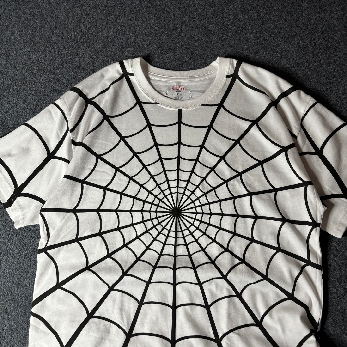 Supreme x Spiderman x Hanes web tee white