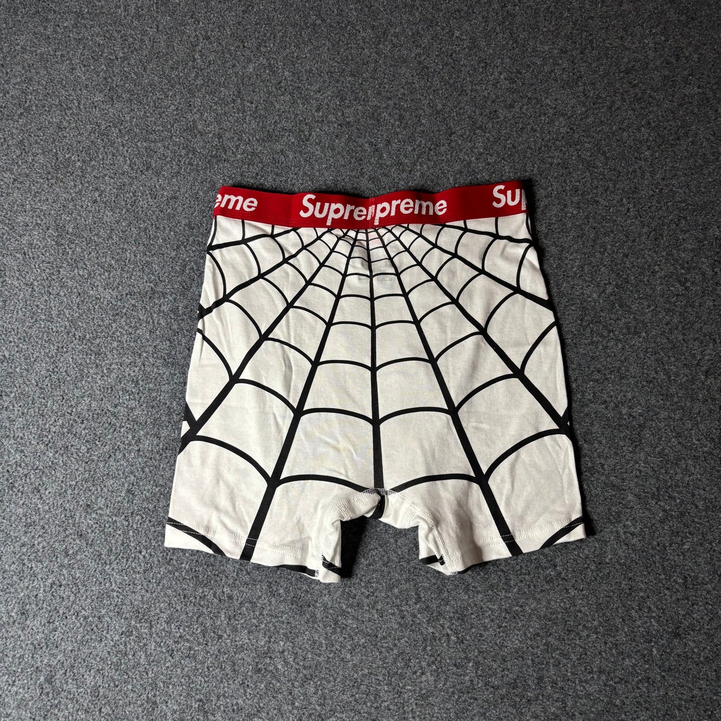 Supreme x Spiderman white boxers