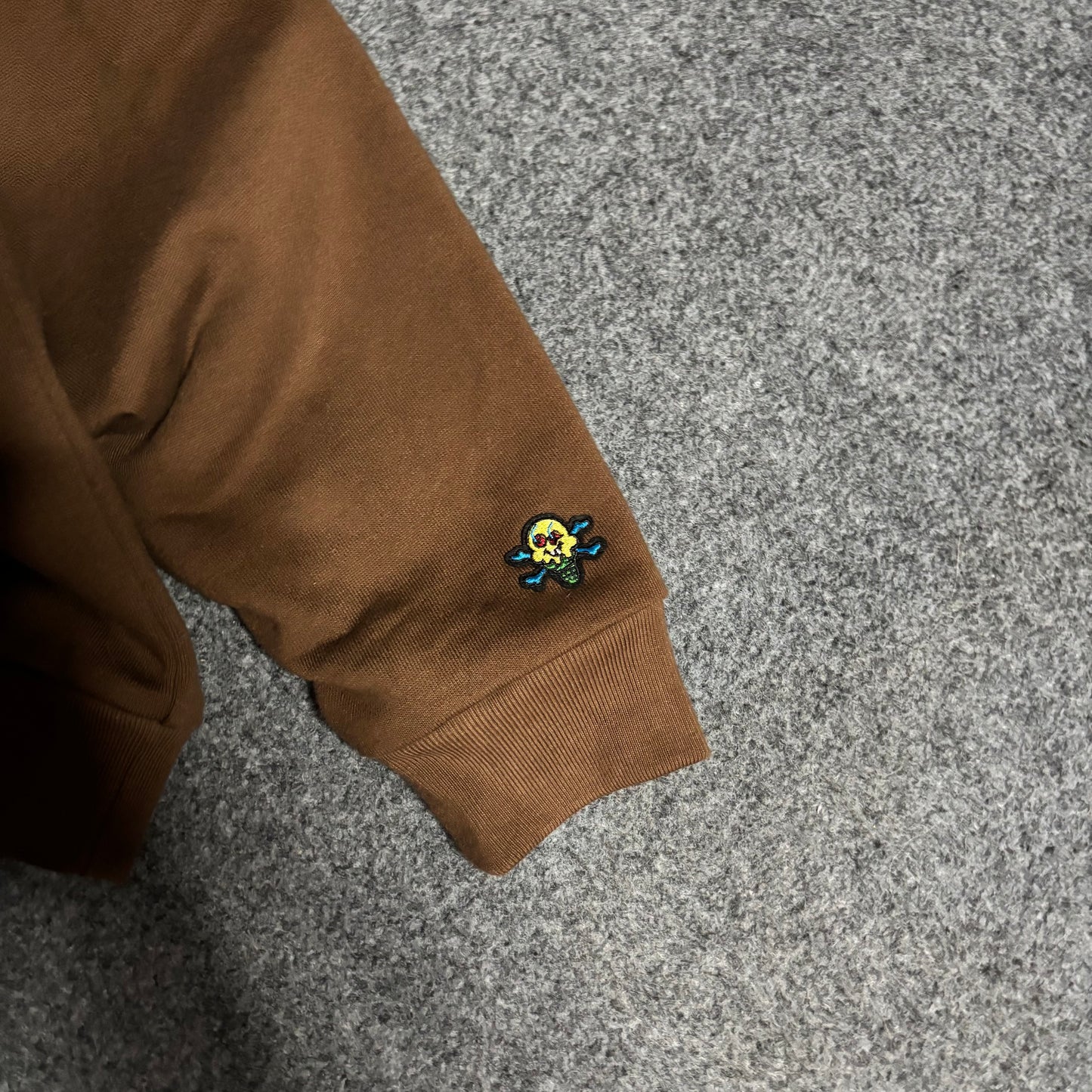 Ice cream x Vandy full zip napolitanean hoodie brown