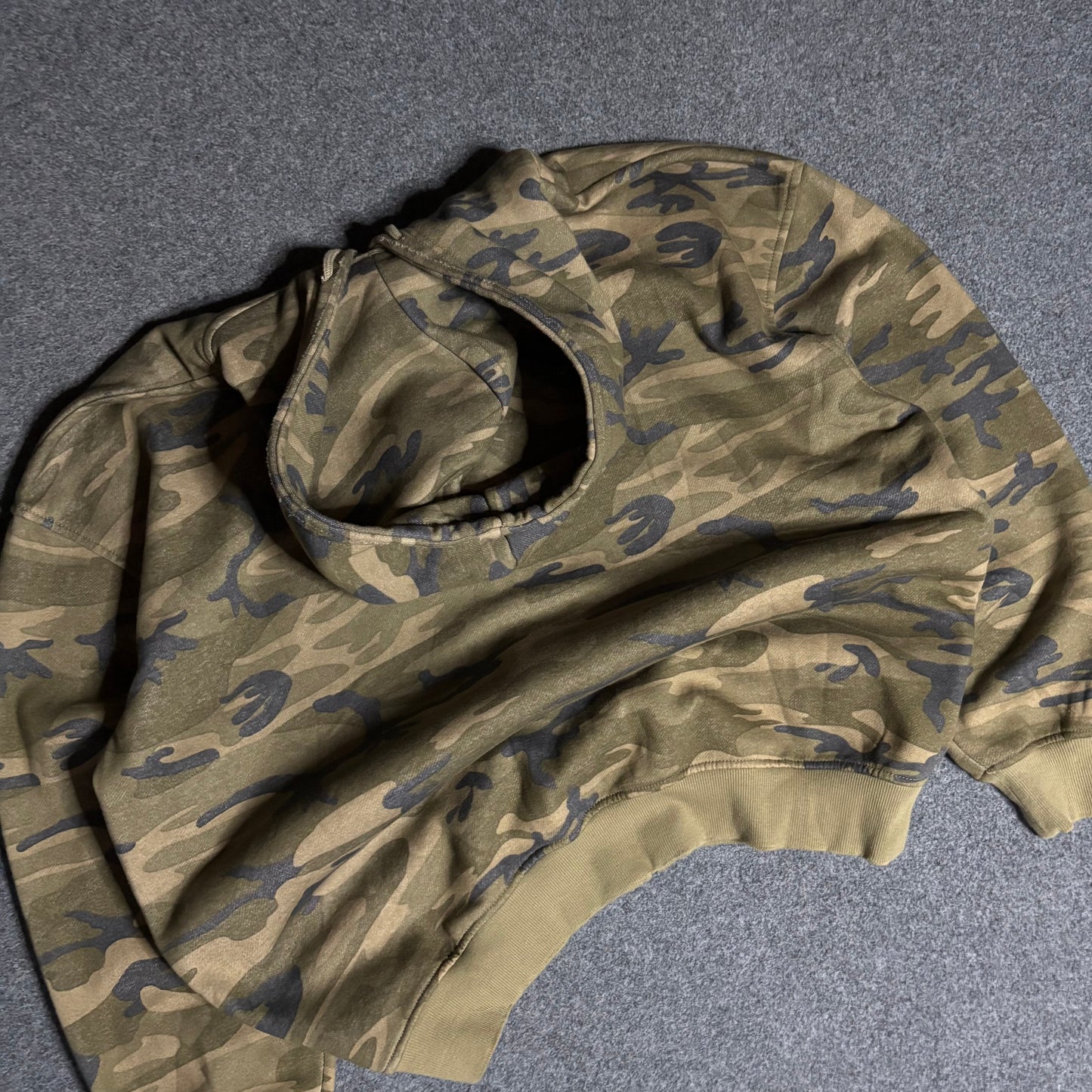 Silence + Noise camo zip up hoodie