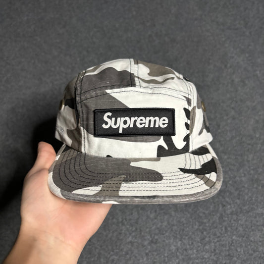 Supreme military camp cap snow camo