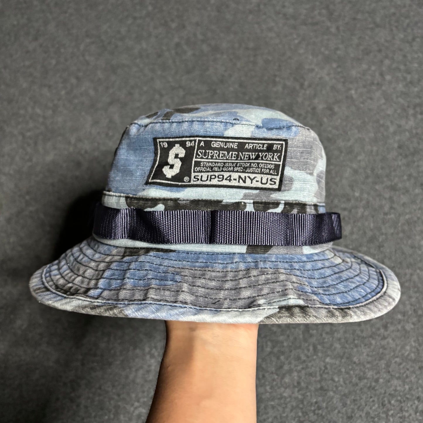 Supreme military boonie blue camo