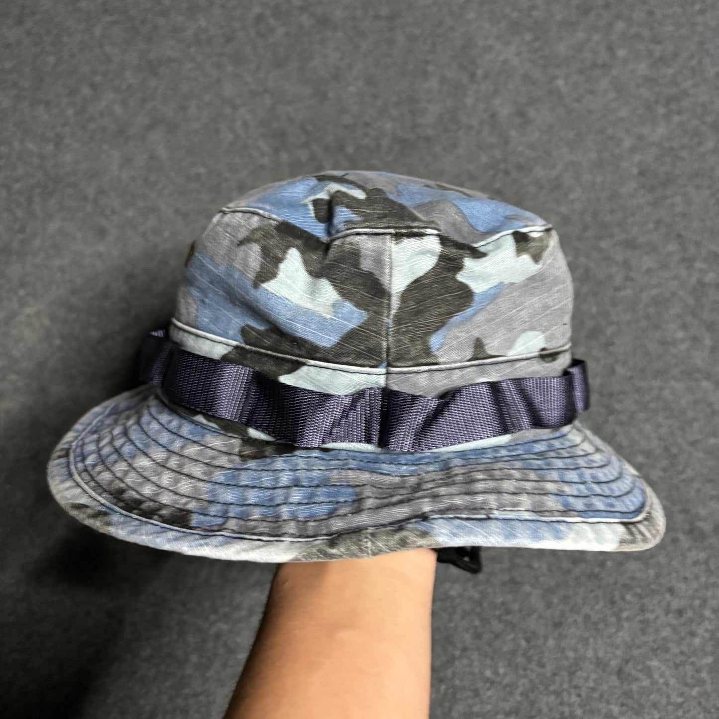 Supreme military boonie blue camo
