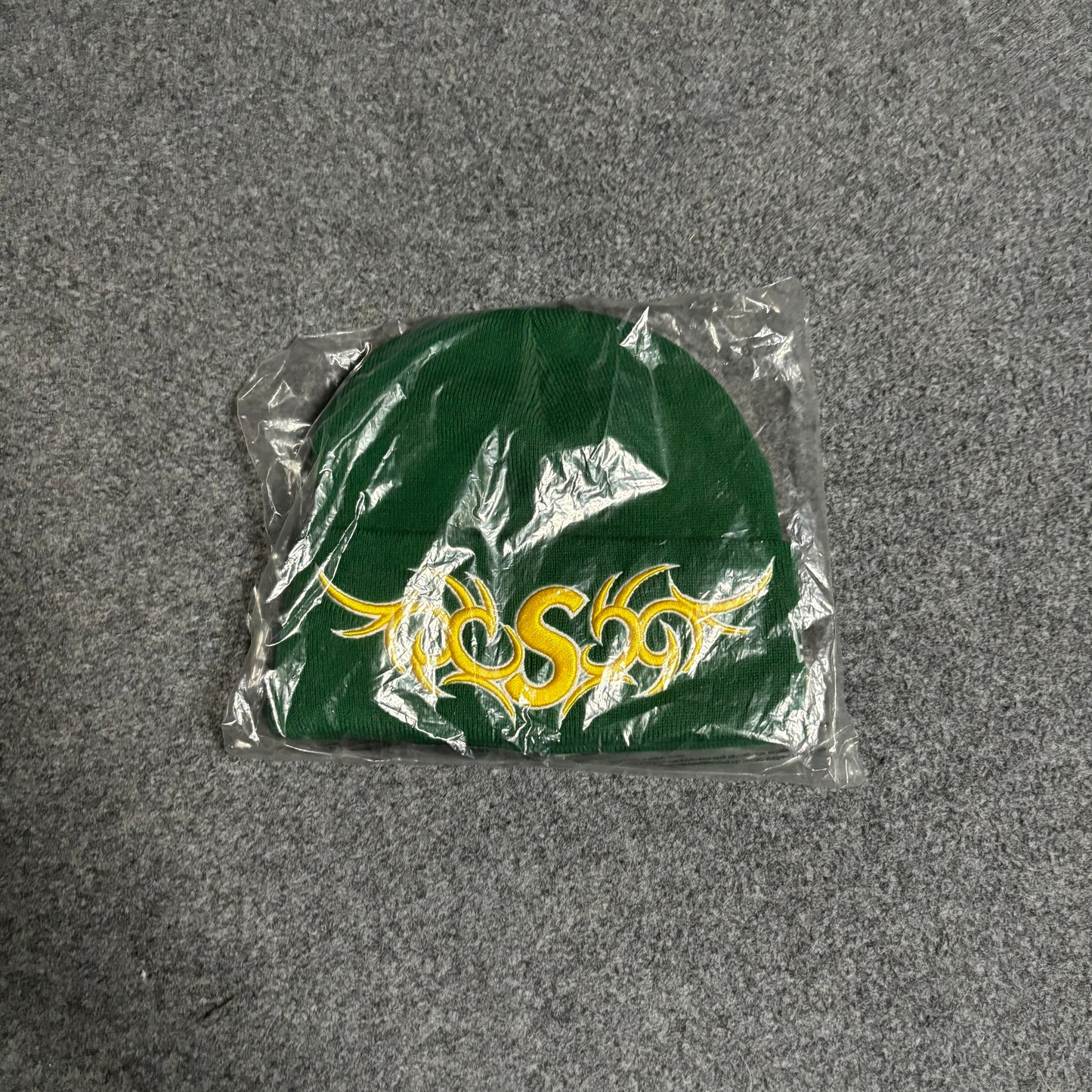 Supreme tribal S beanie green/yellow