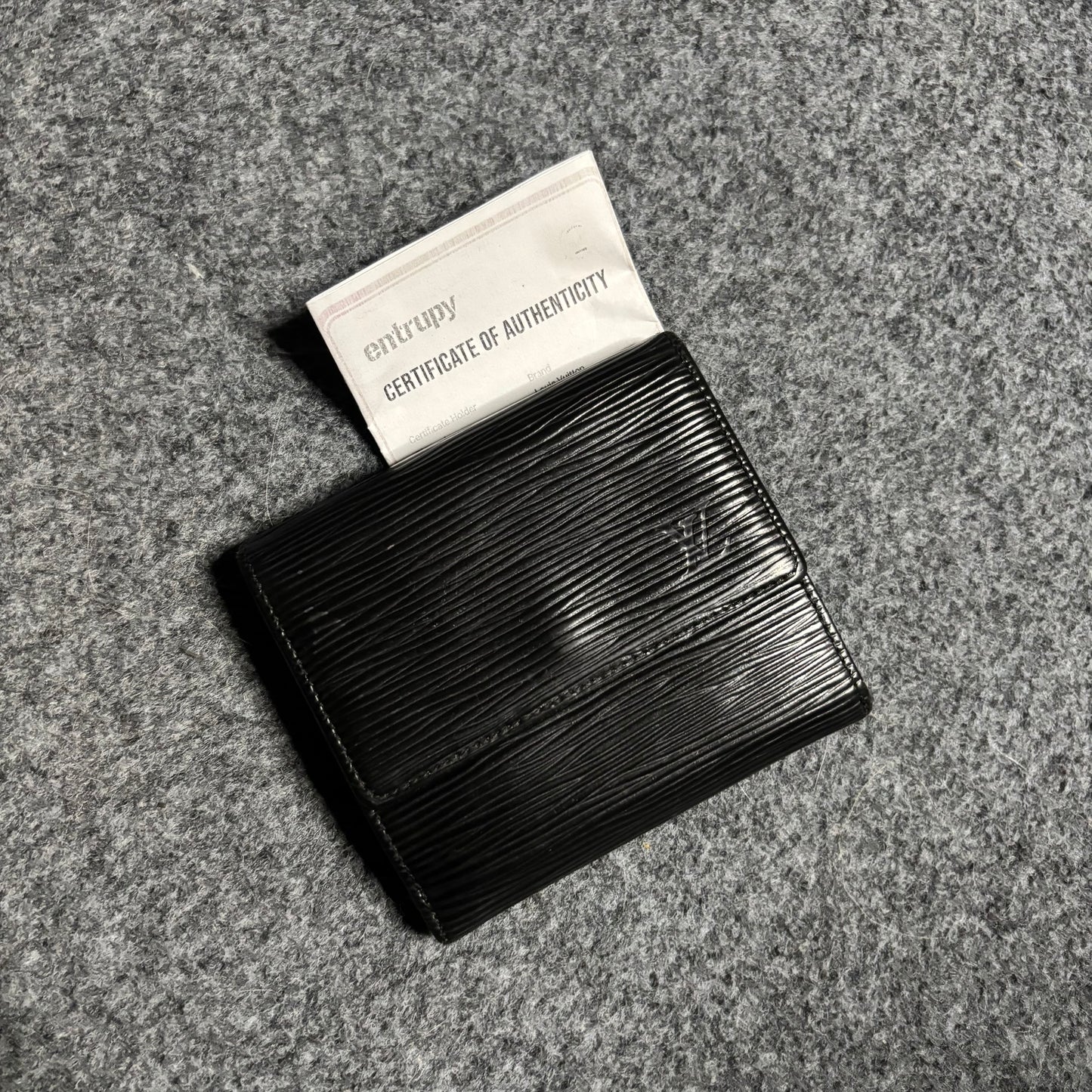 Louis Vuitton epi bifold wallet black