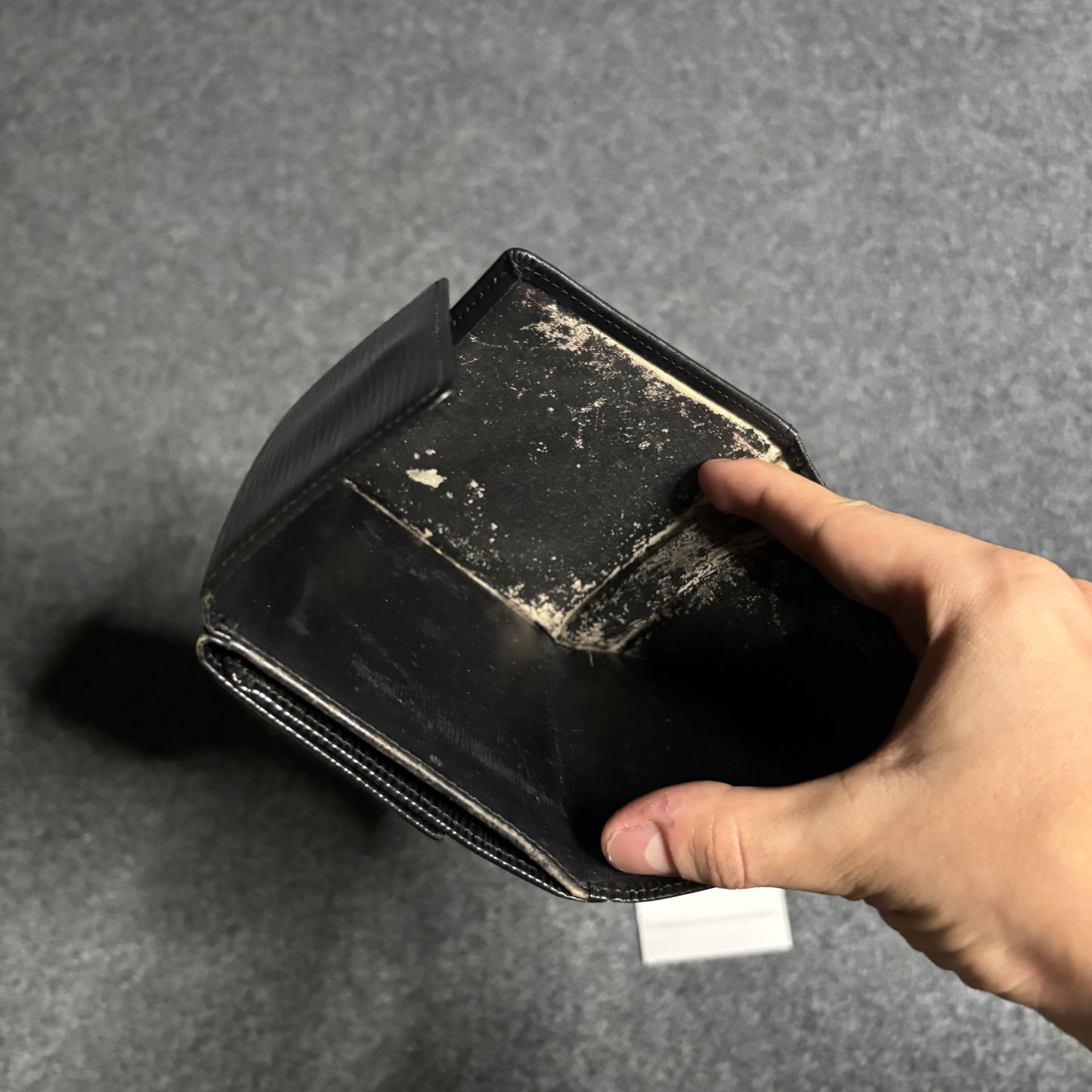 Louis Vuitton epi bifold wallet black