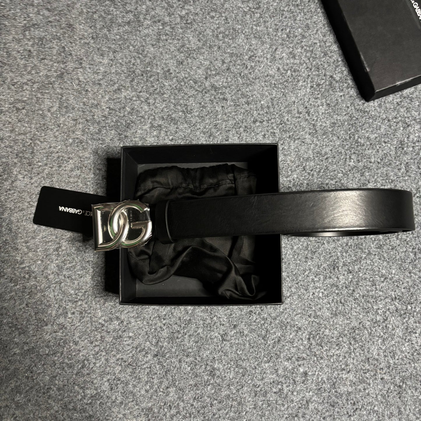 Dolce & Gabanna logo leather belt