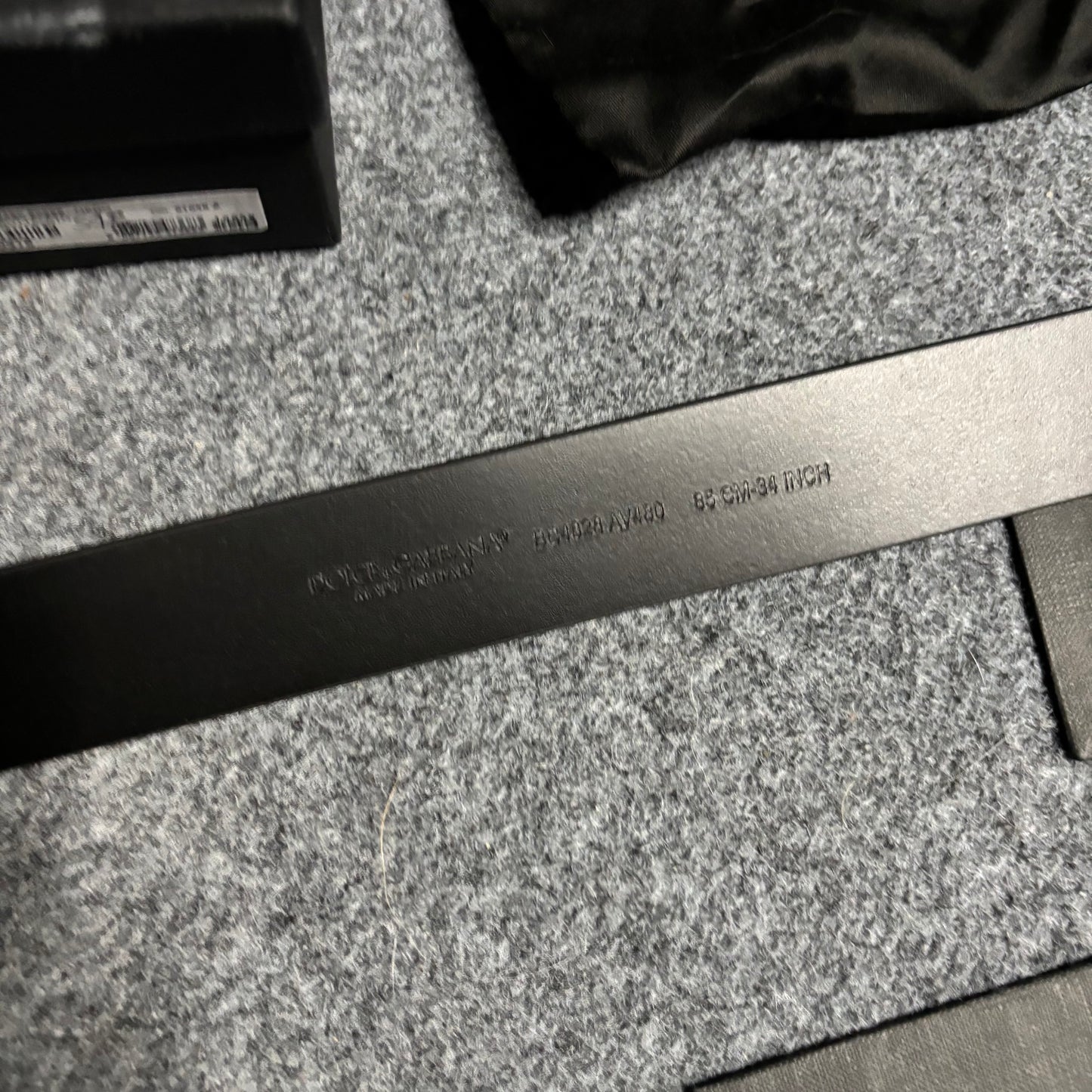 Dolce & Gabanna logo leather belt